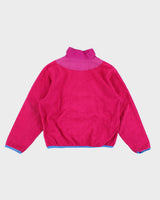 Vintage 90's Women's Magenta Nike Fleeced Zip Up - S