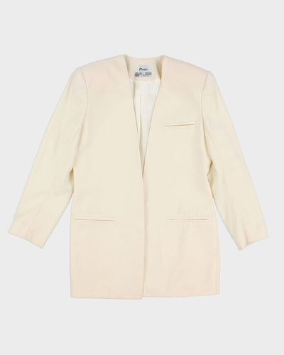 Vintage Rouie Cream Blazer - L