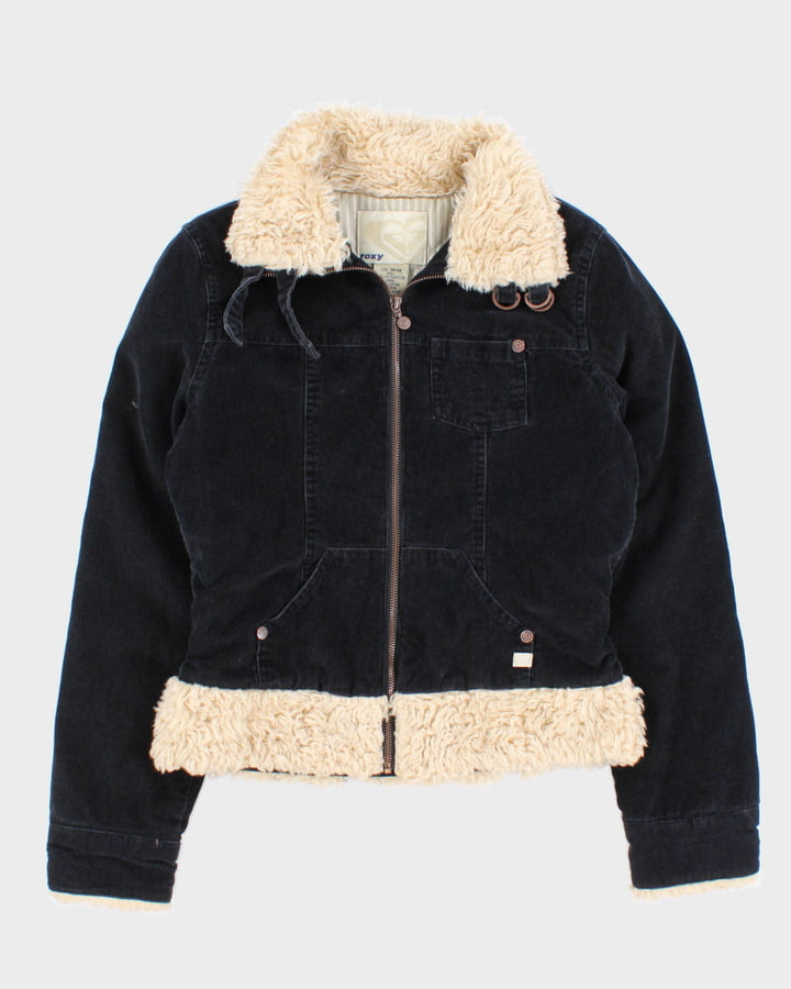 Y2K 00s Roxy Womens Navy Corduroy Jacket - XS