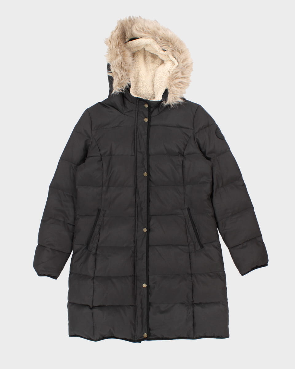 Womens Black Ralph Lauren Down Coat - M