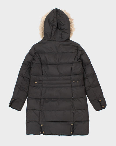 Womens Black Ralph Lauren Down Coat - M