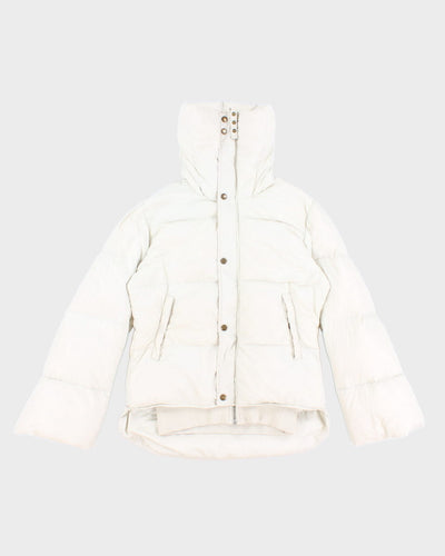 Womens Cream Diesel Down Puffer Coat/ Jacket - XS