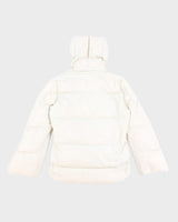 Womens Cream Diesel Down Puffer Coat/ Jacket - XS