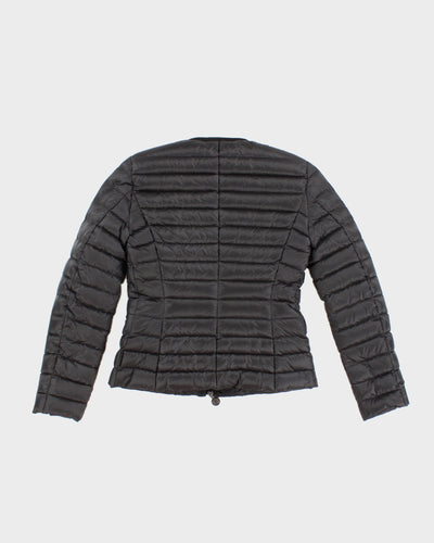 Womens Black Beaded Moncler Puffer Jacket - XS