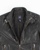 Vintage 90s Gap Leather Jacket - XS