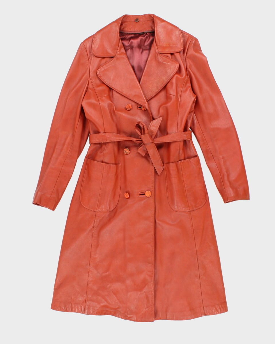 Vintage Jeno De Paris Leather Coat - M