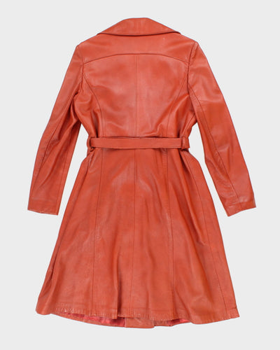 Vintage Jeno De Paris Leather Coat - M