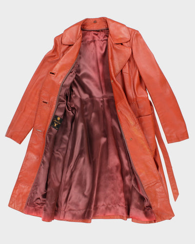 Vintage Jeno De Paris Leather Coat - M