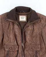 Vintage Levi's Brown Leather Jacket - M