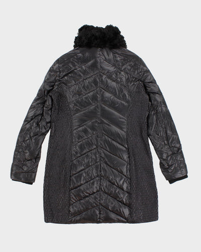 Y2K 00s BCBG MaxAzria Faux Fur Collar Jacket - M
