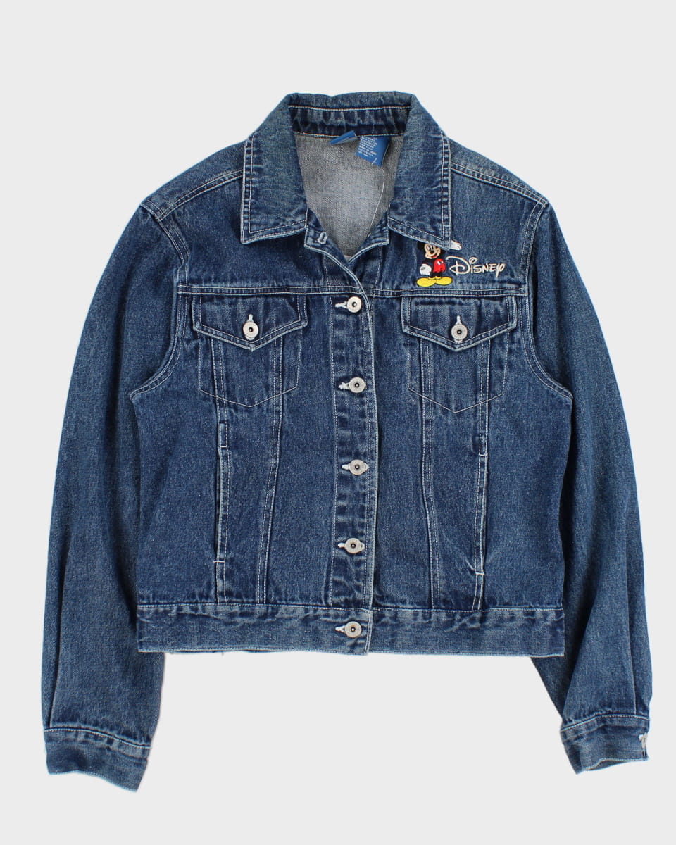 00s Disney Embroidered Denim Jacket - S