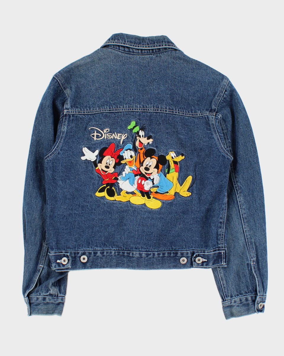 00s Disney Embroidered Denim Jacket - S