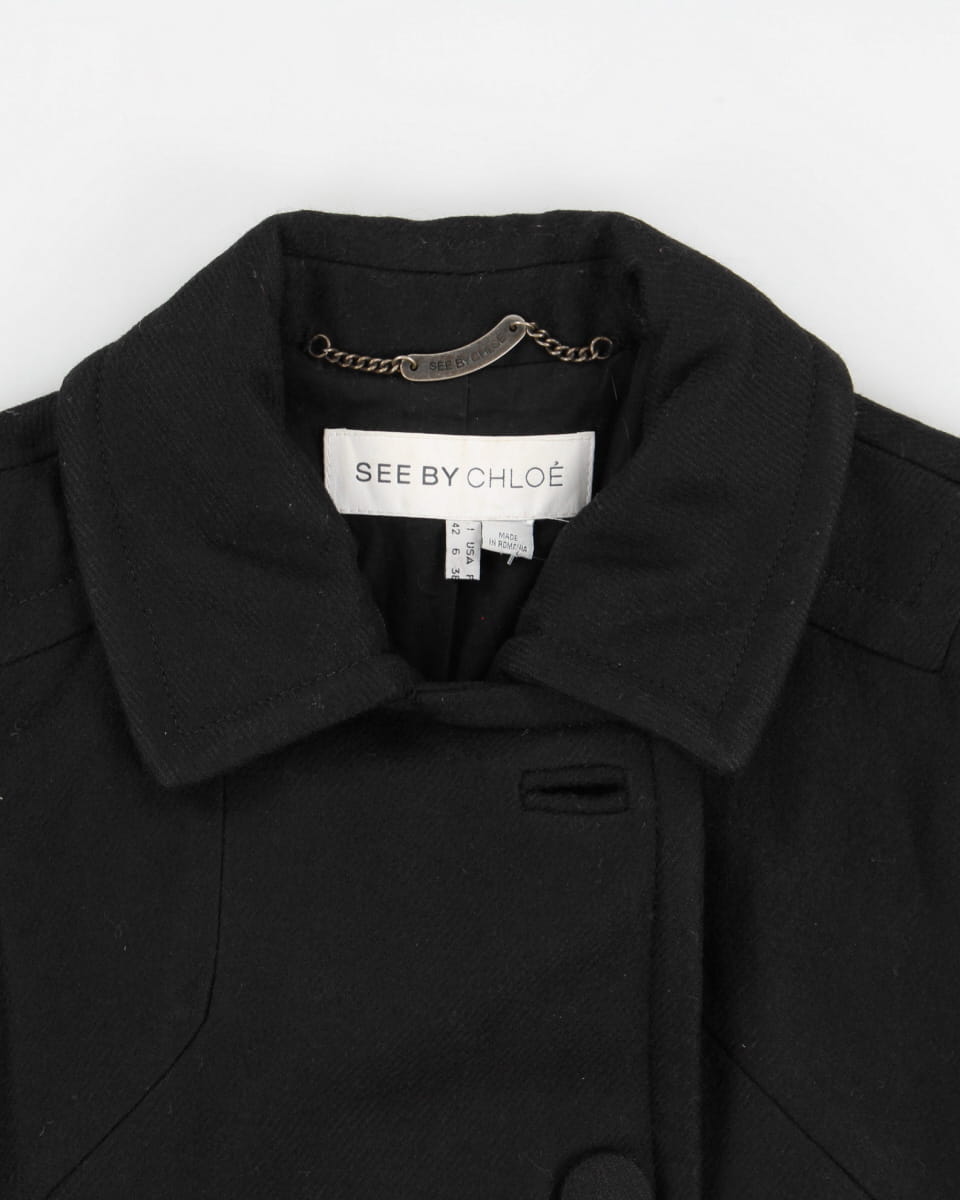 See By Chloe Wool Blend Coat - M