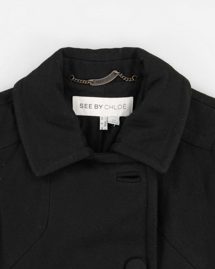 See By Chloe Wool Blend Coat - M