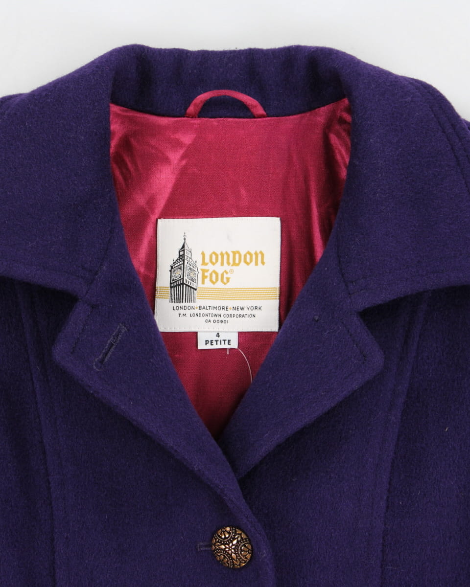 Vintage 80s London Fog Wool Coat - M