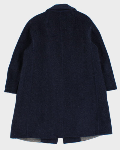 'S MaxMara Women's Navy Wool Coat - S
