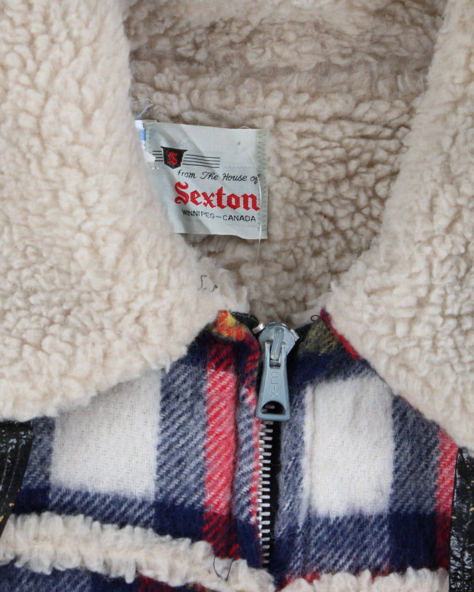 Vintage House Of Sexton Sherpa Lined Wool Blend Jacket - L
