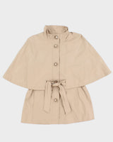 Betsey Johnson Khaki Cape Poncho Coat - M