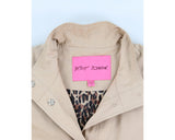 Betsey Johnson Khaki Cape Poncho Coat - M