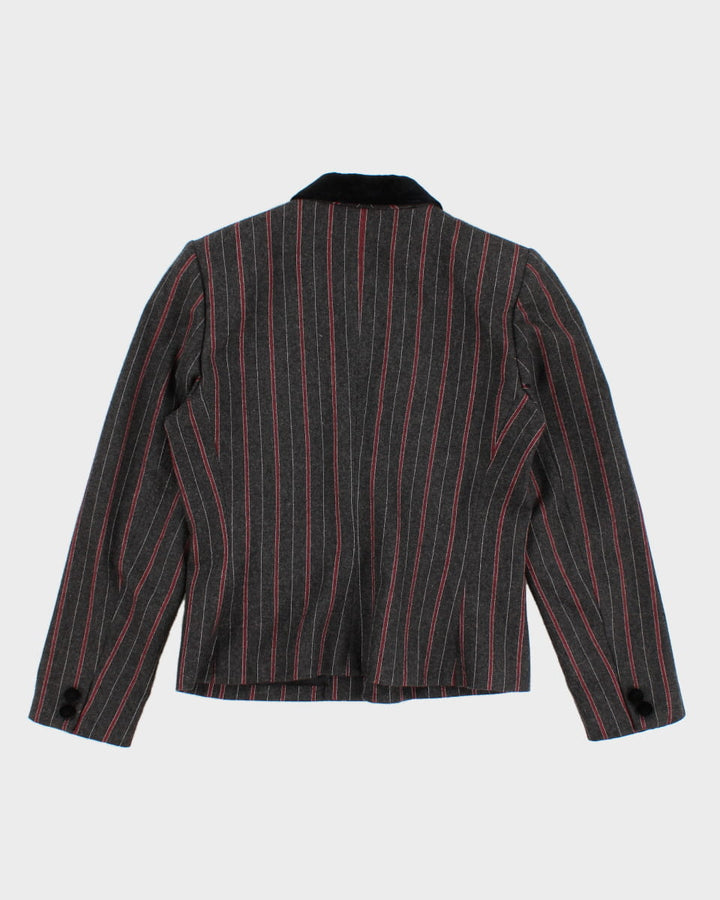 Vintage 80s Sasson Grey Stripe Blazer S – Rokit - Main Image
