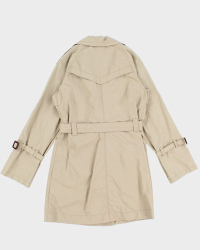 DKNY Beige Coloured Thin Feel Coat - XS