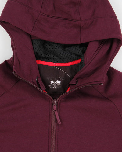 Arc'teryx Womens Purple Zip Up Fitted Jacket - L
