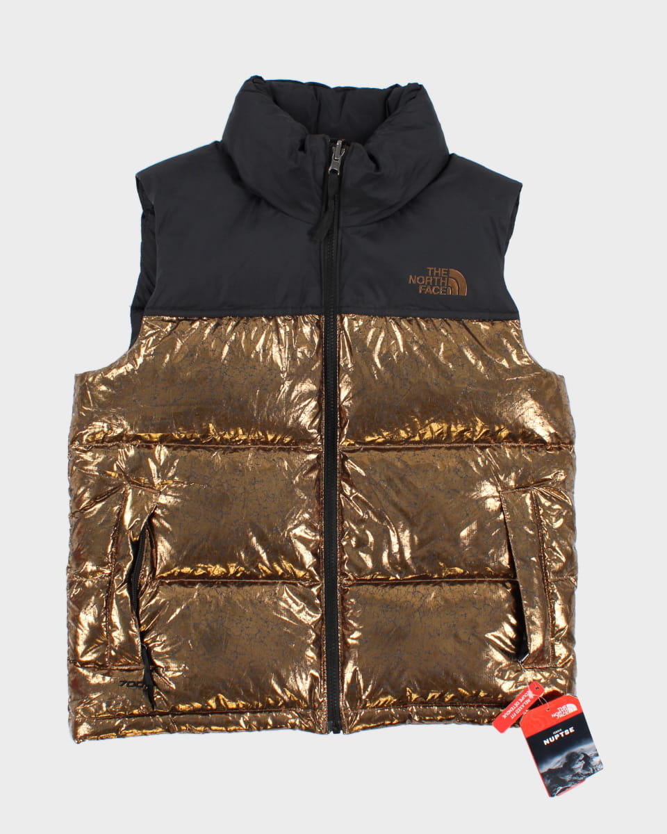 The North Face 1996 Retro Nuptse Metallic Copper Vest - S