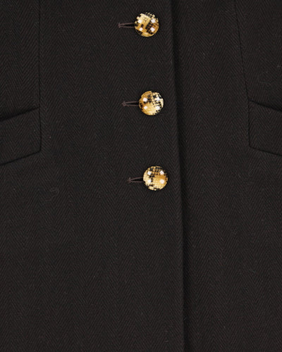 Abitale Wool Blend Leopard Print Coat - S