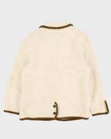 Vintage Geiger Cream Wool Coat - L