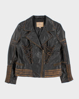 Vintage Wilsons Dreamy Laced Leather Jacket - XL