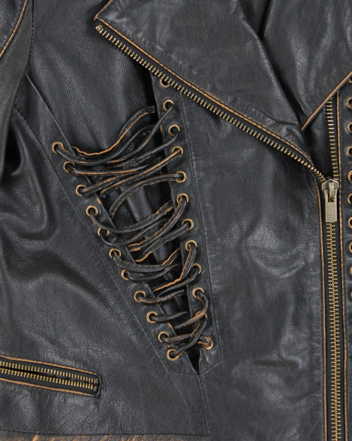 Vintage Wilsons Dreamy Laced Leather Jacket - XL