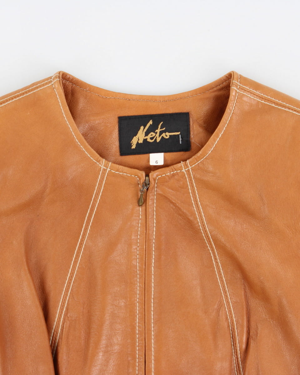 Vintage Neto Brown Leather Jacket - S