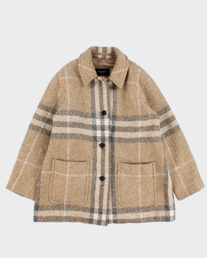 2000's Burberry Pure Wool Over Coat - M