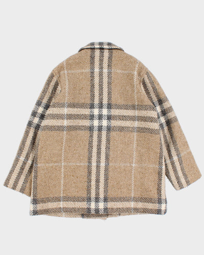2000's Burberry Pure Wool Over Coat - M