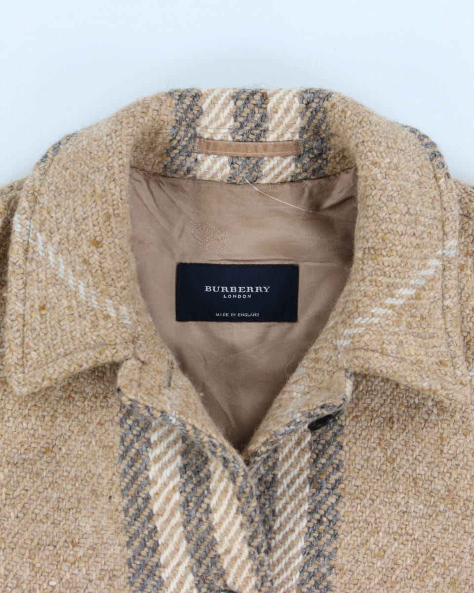 2000's Burberry Pure Wool Over Coat - M