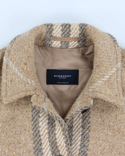 2000's Burberry Pure Wool Over Coat - M