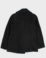 Karl Lagerfeld Charcoal Wool-Blend Overcoat - M