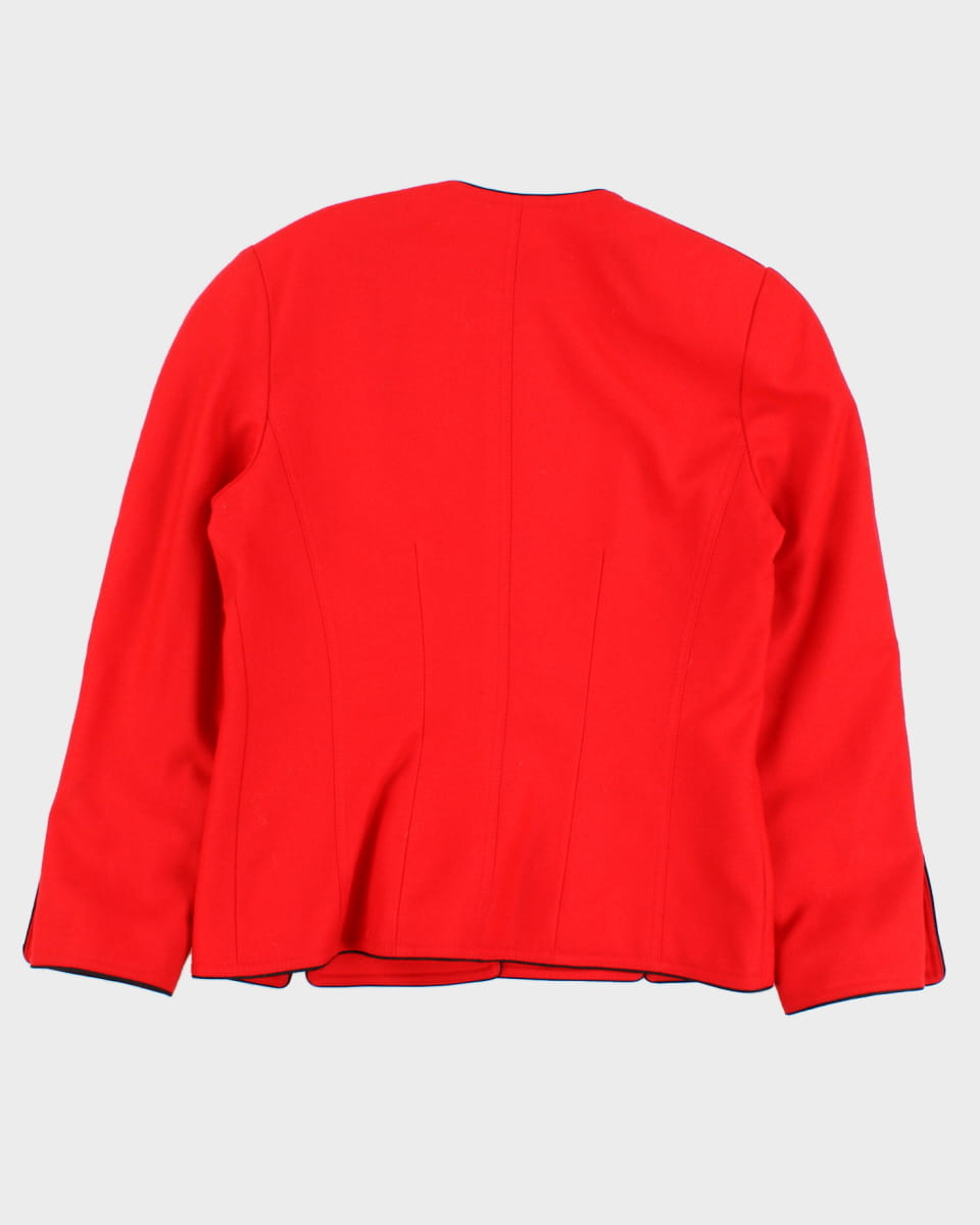 Red Louis Feraud Pure Wool Jacket - S