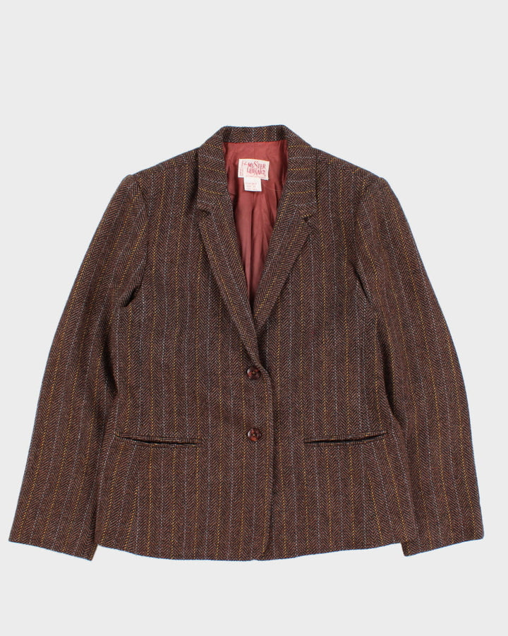 Vintage 70s Mister Leonard Brown Tweed Blazer - M