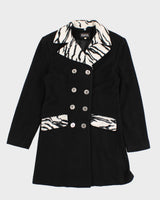Vintage Girl Zebra Detailed Coat - M