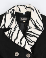 Vintage Girl Zebra Detailed Coat - M