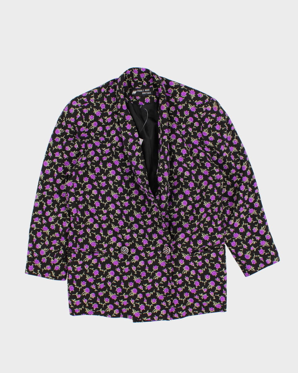 Vintage Floral Blazer - M