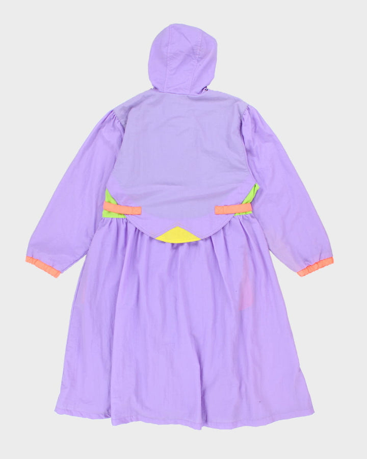 Vintage Bandito Hooded Purple Coat - L