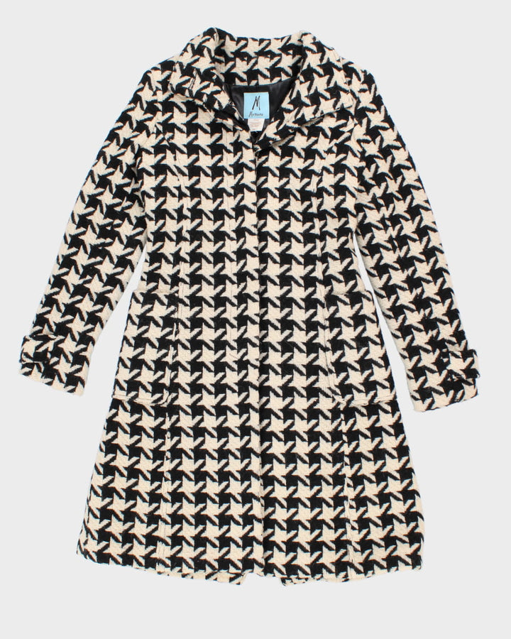 Marciano Wool Houndstooth Coat - S