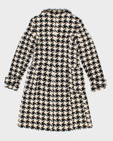 Marciano Wool Houndstooth Coat - S