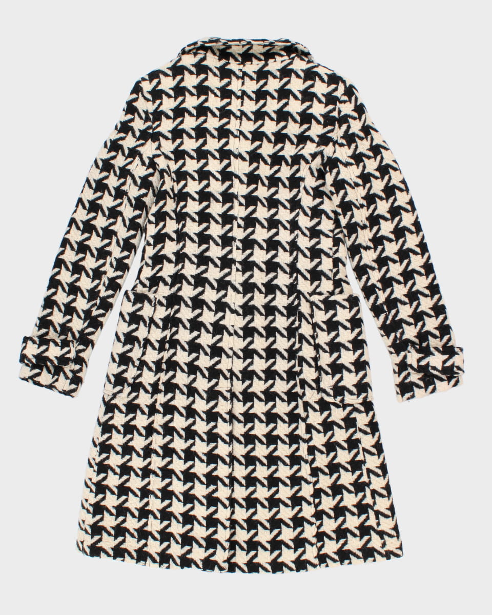 Marciano Wool Houndstooth Coat - S