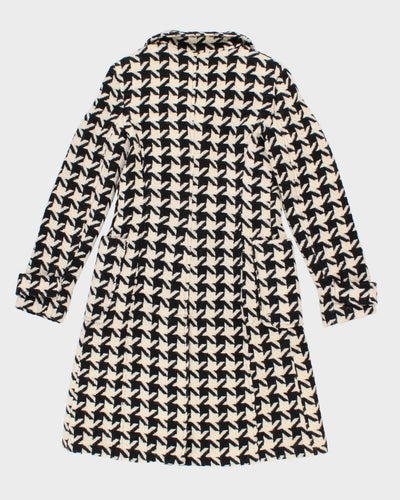 Marciano Wool Houndstooth Coat - S