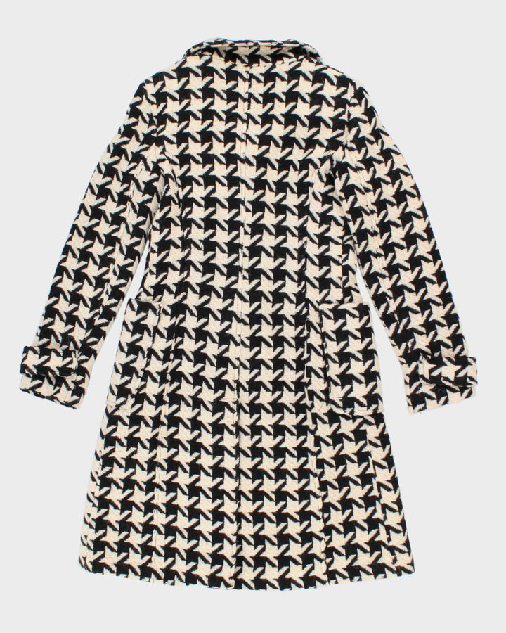 Marciano Wool Houndstooth Coat - S