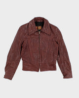 Vintage 70's Fitted Leather Jacket - M