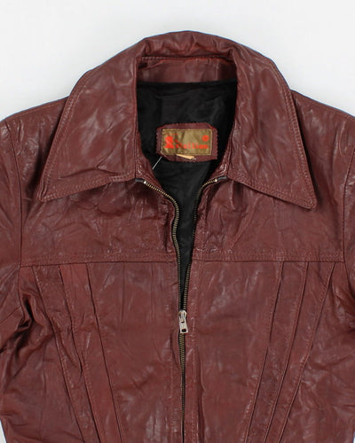 Vintage 70's Fitted Leather Jacket - M